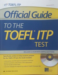 Image of OFFICIAL GUIDE TO THE TOEFL ITP TEST
