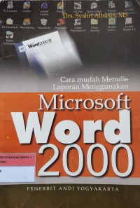 Image of CARA MUDAH MENULIS LAPORAN MENGGUNKAN MICROSOFT WORD DUA RIBU